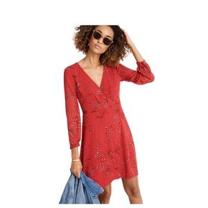 Madewell Wrap-Front Mini Dress